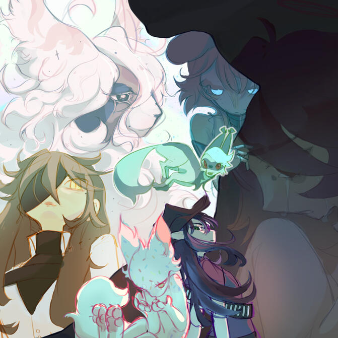 2 Full bodies (+ minimal shading)